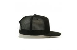 China Custom Trucker Flat Bill Visor Polyester Snapback Mesh Caps supplier