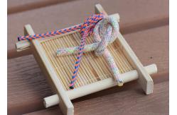 China 20cm Customised Eco Friendly Polyester Drawstring Cord For Bags supplier