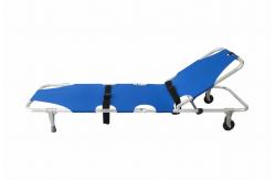 China 185CM Folding Rescue Wheeled Emergency Room Stretcher 60 Deg Hospital Ambulance supplier