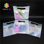 Bikini Garments Plastic Pouch Packaging Hologram 3d Material Stand Up Bag With Zipper for sale