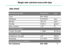 China YT Mica / Single side calcined muscovite tape for cables & wire supplier