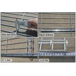 Arc Garden Wire Mesh Fence Panels Round / Square Post Roll Top Easily Assembled
