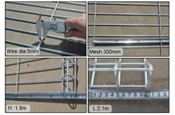 China Arc Garden Wire Mesh Fence Panels Round / Square Post Roll Top Easily Assembled supplier