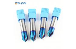 China Tungsten Carbide 4 Flutes Chamfer End Mill CNC Cutting Tools supplier