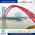 Easy Assembly Concrete Deck Steel Arch Bridge With Big Loading Capacity for sale