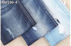 China GOTS Dark Blue Cotton Spandex Denim Fabric With Cross Hatch Slub 150 Width supplier