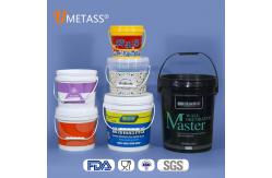 China 10L Food Grade Plastic Paint Bucket With Lid And Handle Tamper Evident Container supplier