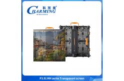 China High Brightness P3.91 Outdoor Waterproof Building Transparent Screen 500*500mm supplier