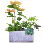 Green Artificial Potted Floor Plants Indoor Kitchen Landscape for sale
