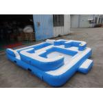 Entermainment 6 Person Inflatable Floating Island , Inflatable Shock Rocker for sale