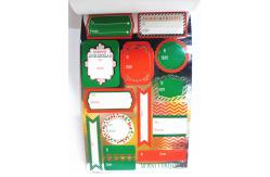 China Glossy Silver Gold Sticker Printing Hot Stamping Offset Printing Gluing supplier