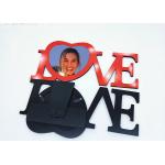 Dye MDF Sublimation Blank Love Heart Photo Picture Frame For Printing