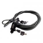 4 Digital Adjustable Security Cable Lock Combination Notebook Anti theft Lock for sale