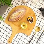 Bakery Premium Natural Bamboo Pizza Peel Board With Easy Glide Edges & Handle