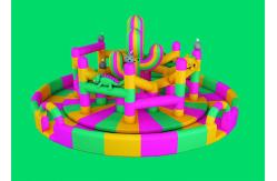 China Pig Inflatable Bounce House For Playground Double Stitching Inside And Outside supplier