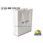 Laminated Cotton Rope Handle Single Logo Colour Paper Kraft Bag for sale