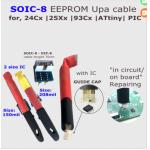 China UPA cable SOIC105mil  8 POGO PIN ADAPTER with guide cap  for EEPROM/ FLASH memories in circuit on board data repairing for sale