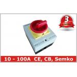 Surface Mounted 32A Rotary Isolator Switch 4 Pole / Electrical Isolation Switch for sale