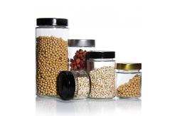 China Quick Delivery 380Ml 500Ml 16Oz Crystal Clear Canister Pickle With Lug Cap supplier