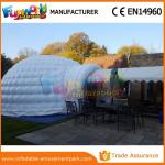PVC tarpaulin Dome Inflatable Igloo Tent For Camping with Hand printing for sale