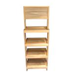 Classic Wooden Bread Display Shelf Customized Desserts Display Rack for Bakeshop for sale