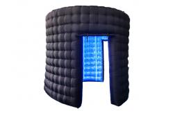 China Vogue Inflatable Led Photo Booth Fabric Inflatable Sound Booth Free Logo Customization supplier