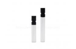 China Mini Glass Perfume Tester Bottle With Plastic Spray Pump 3ml Atomizer supplier