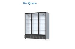 China Upright 680L Drink Display Fridge 220V 50HZ Self Closing Glass Door Cooler supplier