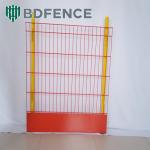 Powder Coated 75*75mm Light Duty Edge Protection Fence Yellow Colour for sale