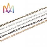 Anti Tarnish Circle Pattern Hip Hop Rolo Cable Chain for sale