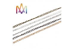 China Anti Tarnish Circle Pattern Hip Hop Rolo Cable Chain supplier