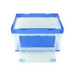 Sides Open 100% Virgin PP Plastic Collapsible Storage Crate For Garment
