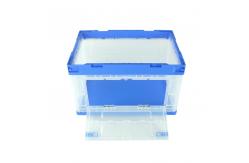 China Sides Open 100% Virgin PP Plastic Collapsible Storage Crate For Garment supplier