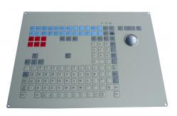 China Ruggedized Trackball Industrial Membrane Keyboard Water Proof and Scratch Proof supplier