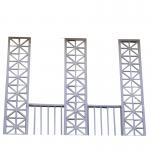 Matte Black Aluminum Wrought Iron Balcony Railing Security Steel Balustrade for sale