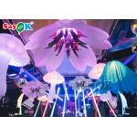 Colorful 1.5m/2m Inflatable Led Hanging Flower For Wedding Decoration for sale