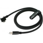 Alvin's Cables USB 3.0 Data-Cable USB-A to Micro-B Right Angle with Dual Locking-Screws High-Flex Cable Shielded-Cable f for sale