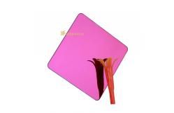China Gold Mirror Coloured Stainless Steel Sheet GB Certified With 10C PVC Film supplier