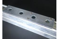 China Bracket Corner Flat Straight 4 Hole Silver With Magnets supplier