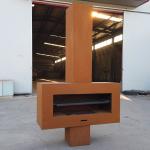 3.9ft Corten Steel Fireplace 2mm Thickness ISO Steel Outdoor Fireplaces for sale