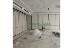 China Melamine MDF Foldable Acoustic Partition System Fabric Surface For Hotel supplier