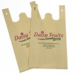 Custom Printed Cheap Non Woven W Cut Carry Bags Wholesale Eco-Friendly Grocery Bags for sale