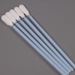 Round Head Cleanroom Swab Polypropylene Small Cotton Buds Microfiber Swabs For Semiconductor for sale