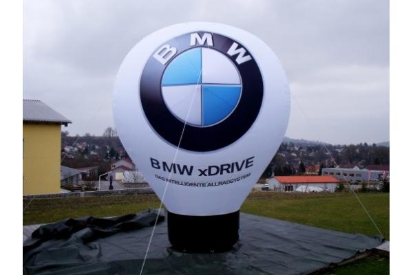 customized giant advertising lighting inflatable BMW balloon