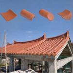 Chinese Natural Red Clay Roof Tiles for Garden Pagoda House Terracotta Roofing Material for sale