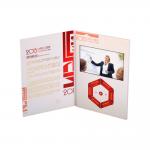 Rechargeable Lcd Brochure Video Business Card For Company Introduction for sale