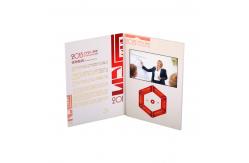 China Rechargeable Lcd Brochure Video Business Card For Company Introduction supplier