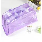 OEM Foldable PVC Cosmetic And Toiletry Bags Portable Makeup Bag With Zipper