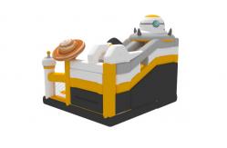 China OEM Kids Planet Inflatable Combos Sports Enthusiast Small Bounce House With Slides supplier