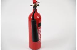 China Red CO2 Fire Extinguisher With Carbon Steel Height 600mm supplier